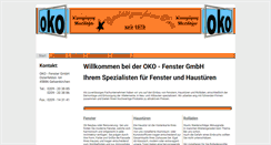 Desktop Screenshot of oko-fenster.de